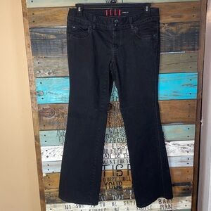 Y2K Elle Low rise Bootcut Jeans - Black Denim 12R